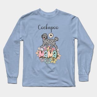 Blue Merle Cockapoo Mama Long Sleeve T-Shirt